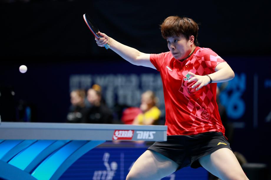 世乒赛：中国女队3-0中国台北队 取得小组赛两连胜
